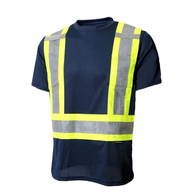 SHORT SLEEVE T-SHIRT WITH REFLECTIVE STRIPES