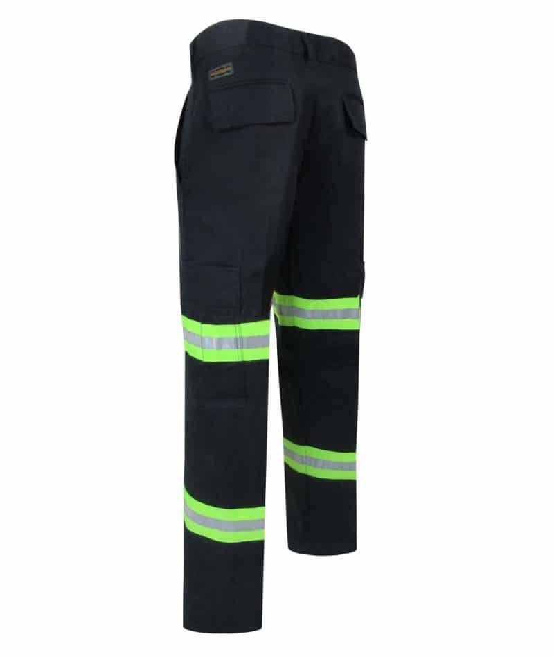 Unlined cargo pants with reflective stripes
