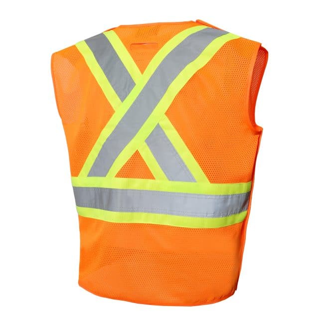 MESH SAFETY VEST WITH 2 POCKETS
