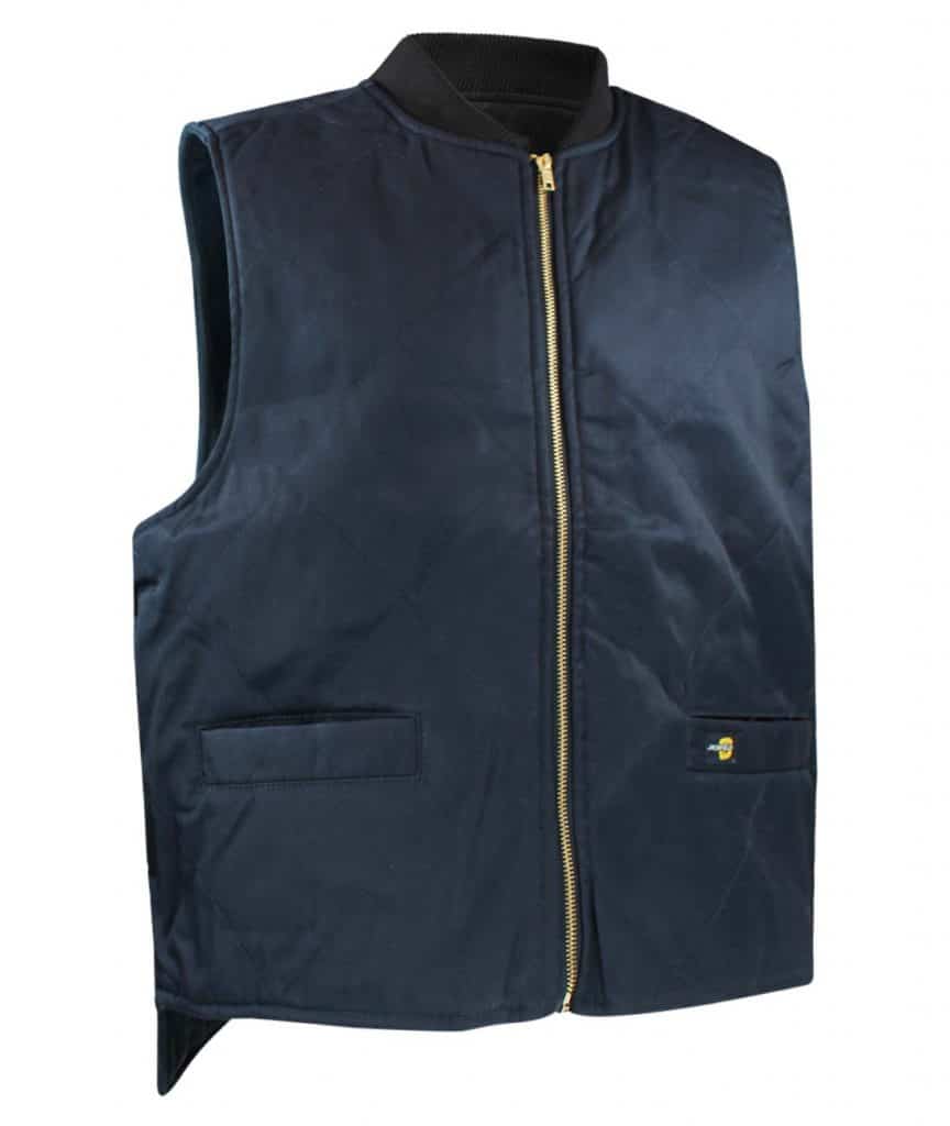 Fleece lined vest.