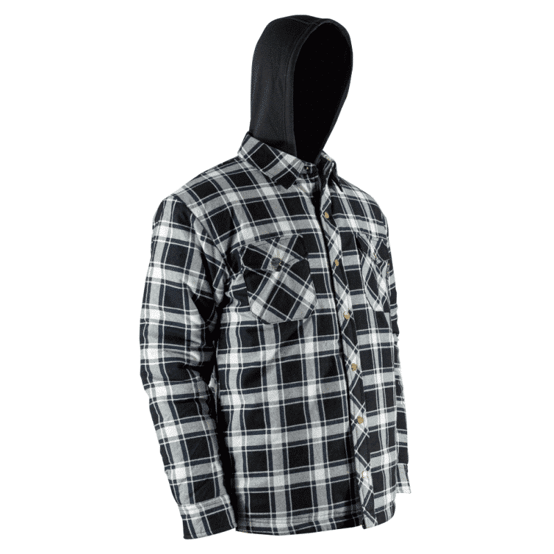 insulated flannel shirt with snaps