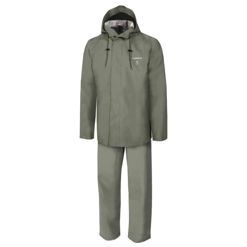 Waterproof rain suit (Jacket and bib pants). Rain reversible bib
