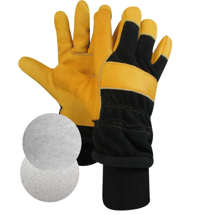 LEATHER WORK GLOVE FOAM AND THERMAKEEPER LINING. SOLD BY THE DOZEN-0