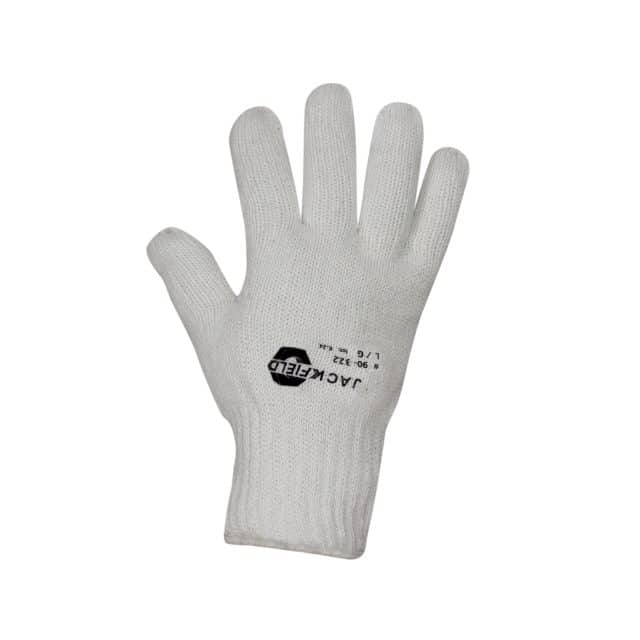 THERMAL BLEACHED WHITE PVC GLOVES WITH DOTS