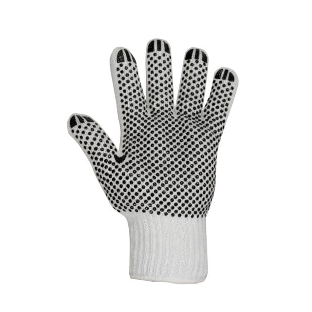 KNIT GLOVE WITH PVC DOTS