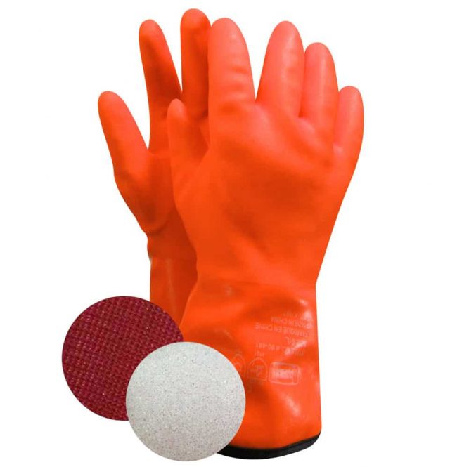 PVC GLOVE FOAM AND POLYESTER LINING