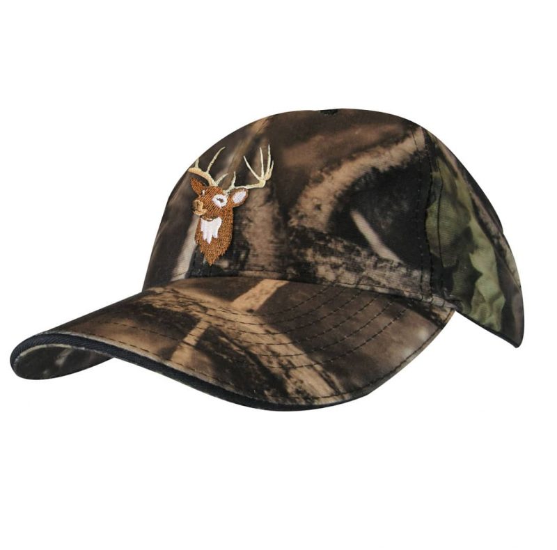 HUNTING CAP WITH DEER EMBROIDERY