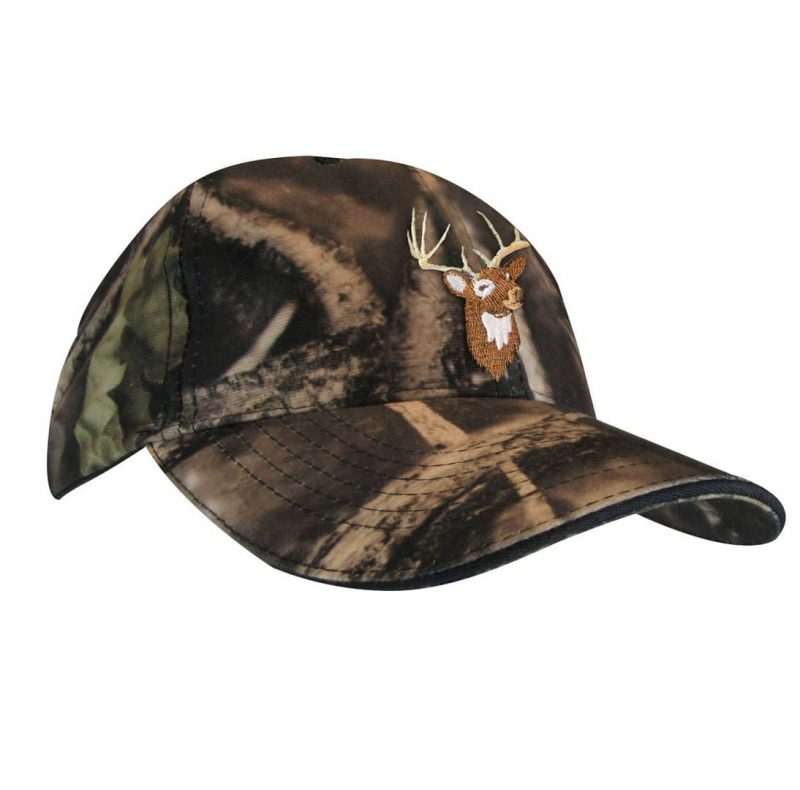 HUNTING CAP WITH DEER EMBROIDERY. SOLD BY THE DOZEN-0