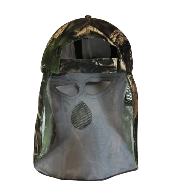 CAMOUFLAGE CAP WITH MASK. SOLD BY THE DOZEN-3960