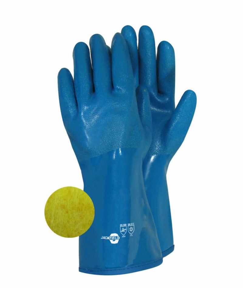 LINED PVC AND NITRILE GLOVE