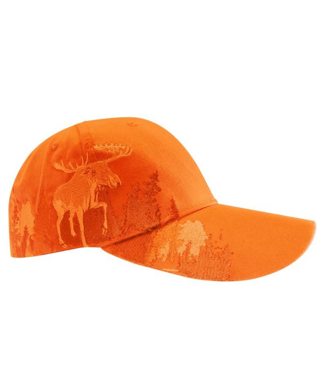 HUNTING CAP WITH MOOSE EMBROIDERY ON THE SIDE