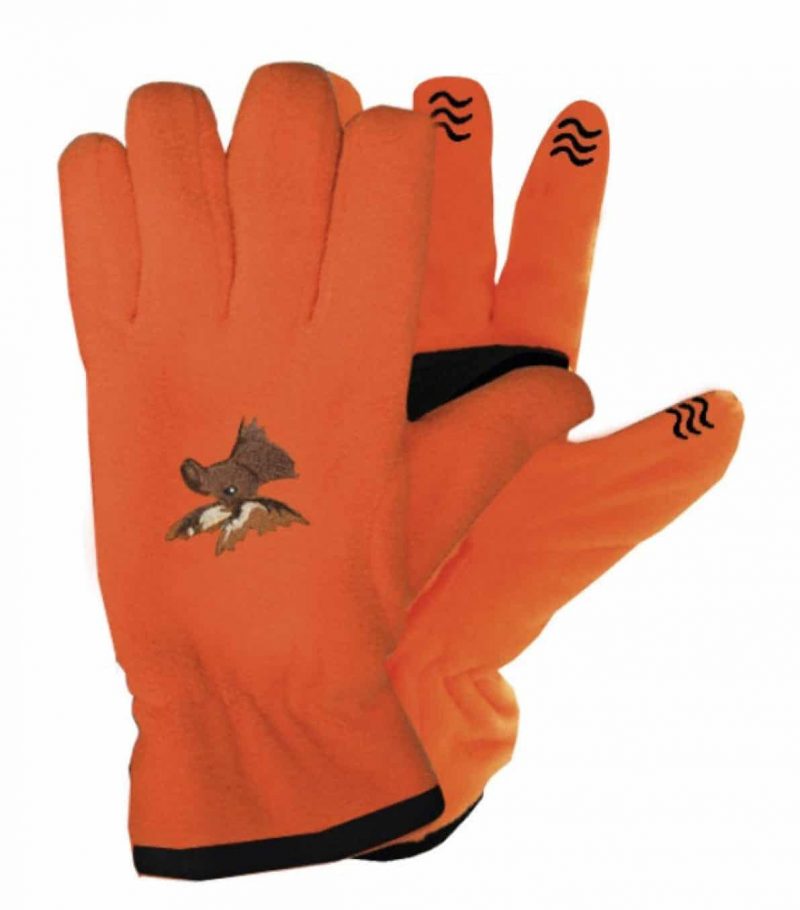 POLAR FLEECE GLOVES WITH EMBROIDERY. SOLD BY THE DOZEN-0