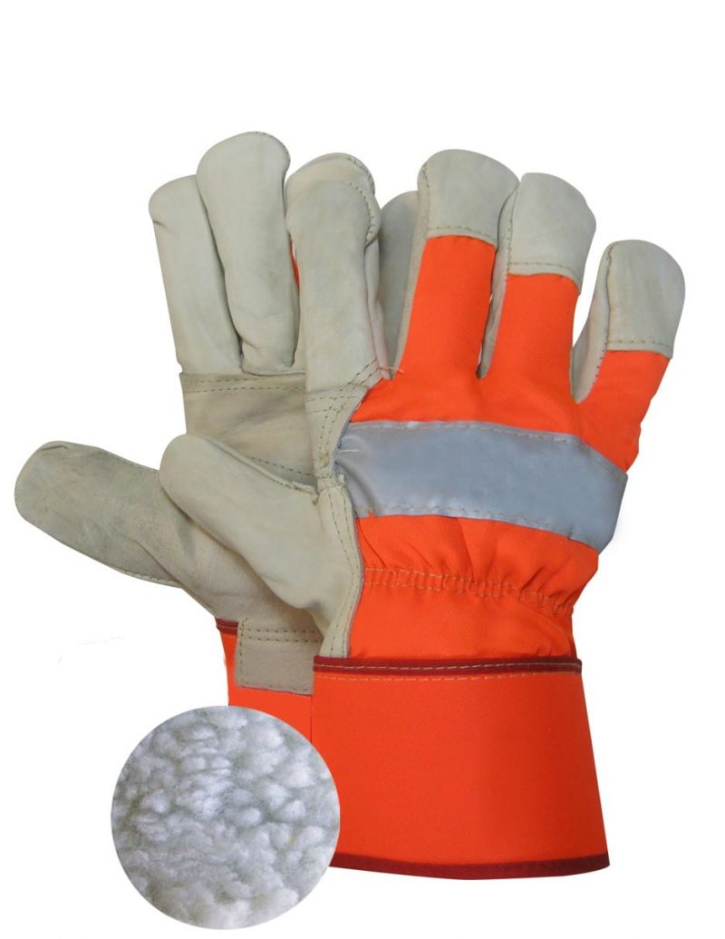 SHERPA LINED WORK GLOVE WITH REFLECTIVE BAND
