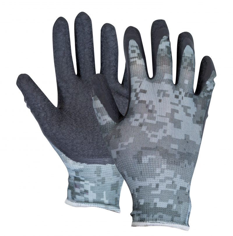 13 GAUGE POLYESTER GLOVE WITH WRINKLE FINISH LATEX PALM
