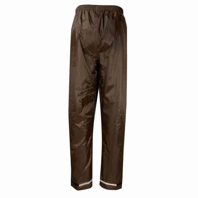 Pantalon imperméable brun dos