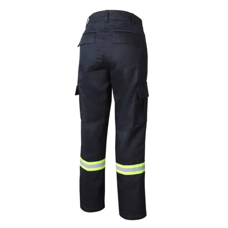 COTTON DRILL WORK PANTS WITH DOUBLE 3M - REFLECTIVE TAPE - 1011