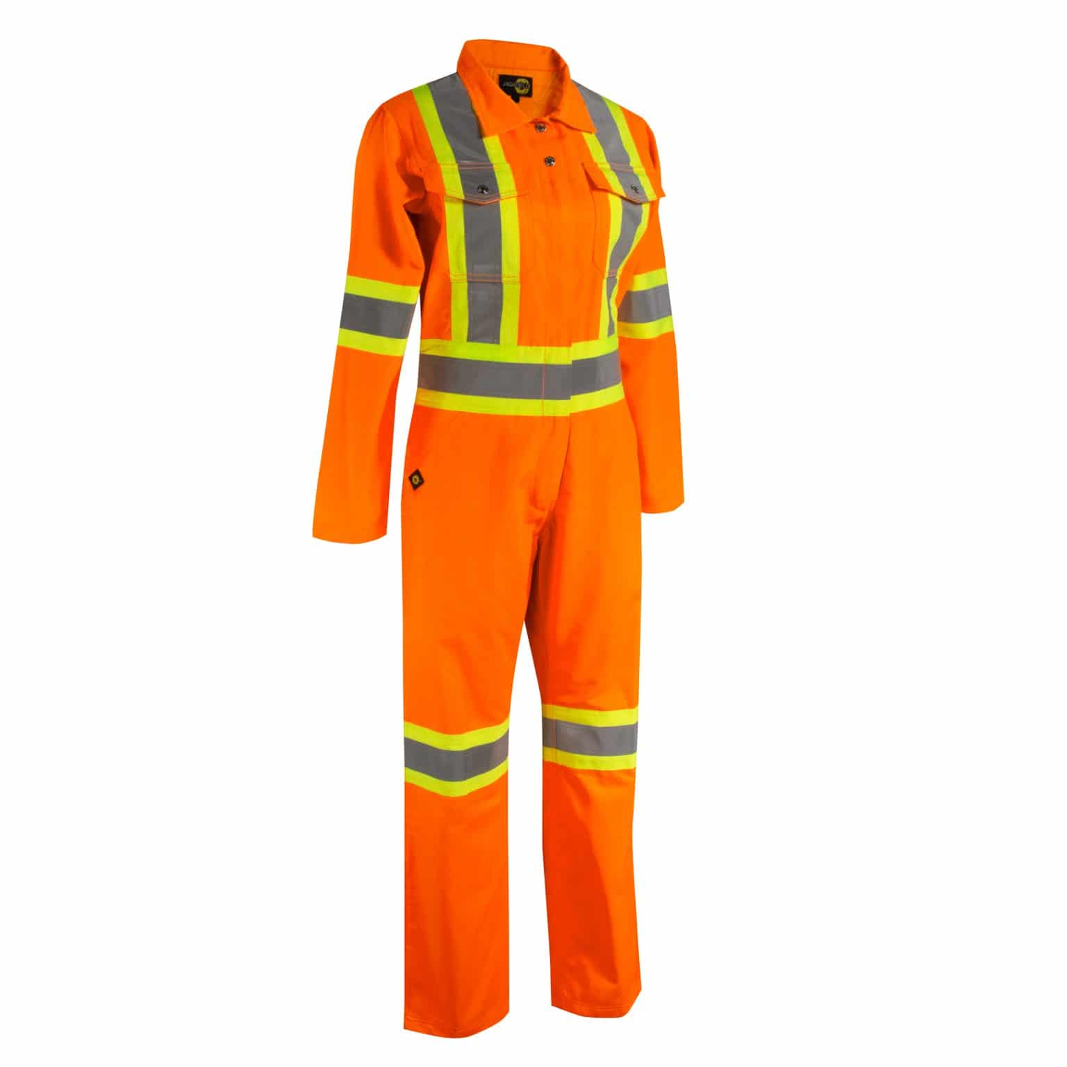 UNLINED COVERALL WITH ZIPPER ON THE LEGS AND REFLECTIVE STRIPES FOR