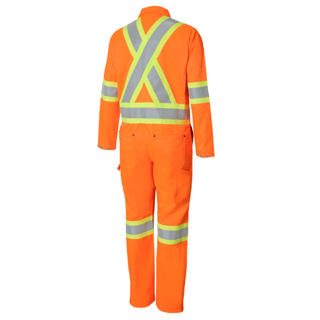 UNLINED COVERALL WITH ZIPPER ON THE LEGS AND REFLECTIVE STRIPES FOR WOMEN