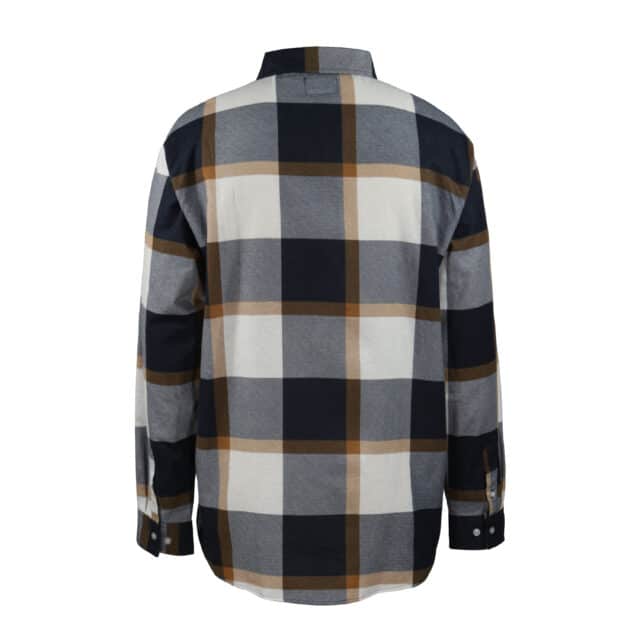 FLANNEL SHIRT WITH REGULAR PLASTIC BUTTONS