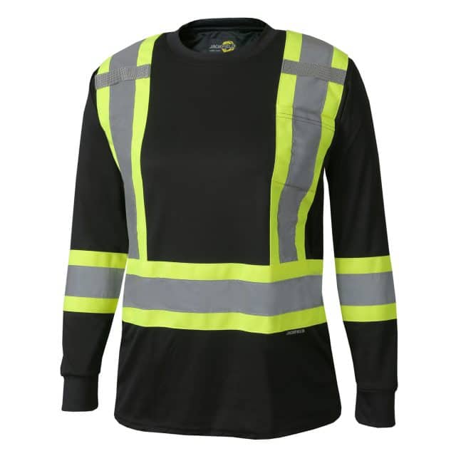 LONG SLEEVE T-SHIRT WITH REFLECTIVE STRIPES FOR WOMEN